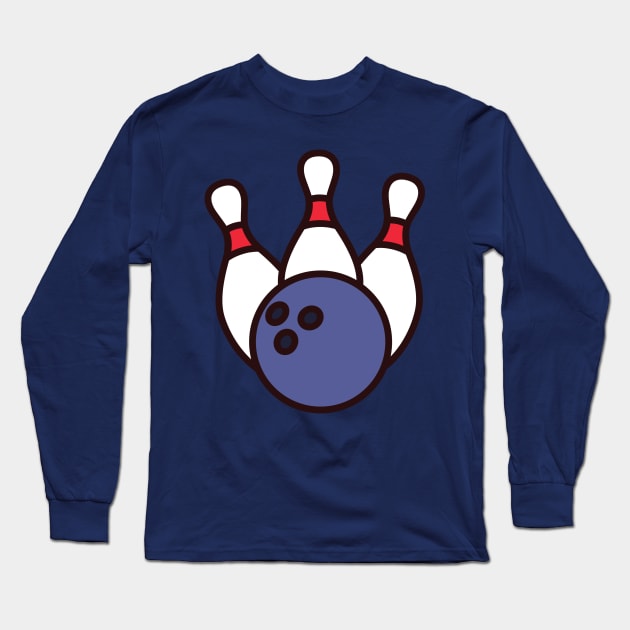 Bowling Long Sleeve T-Shirt by Good Luck to you
